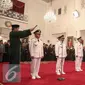 Empat Gubernur dan Wakil Gubernur diambil sumpahnya saat dilantik di Istana Negara, Rabu (25/5/2016). Empat gubernur yang dilantik ialah Gubernur Kepulauan Riau, Gubernur Sumut, Gubernur Riau, dan Gubernur Kalteng. (Liputan6.com/Faizal Fanani) 