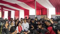 Ketua Umum Partai Demokrasi Indonesia Perjuangan (PDIP), Megawati Soekarnoputri mendorong seluruh masyarakat Indonesia untuk tidak ragu menyuarakan hak pilihnya hari ini. (Radityo/Liputan6.com).