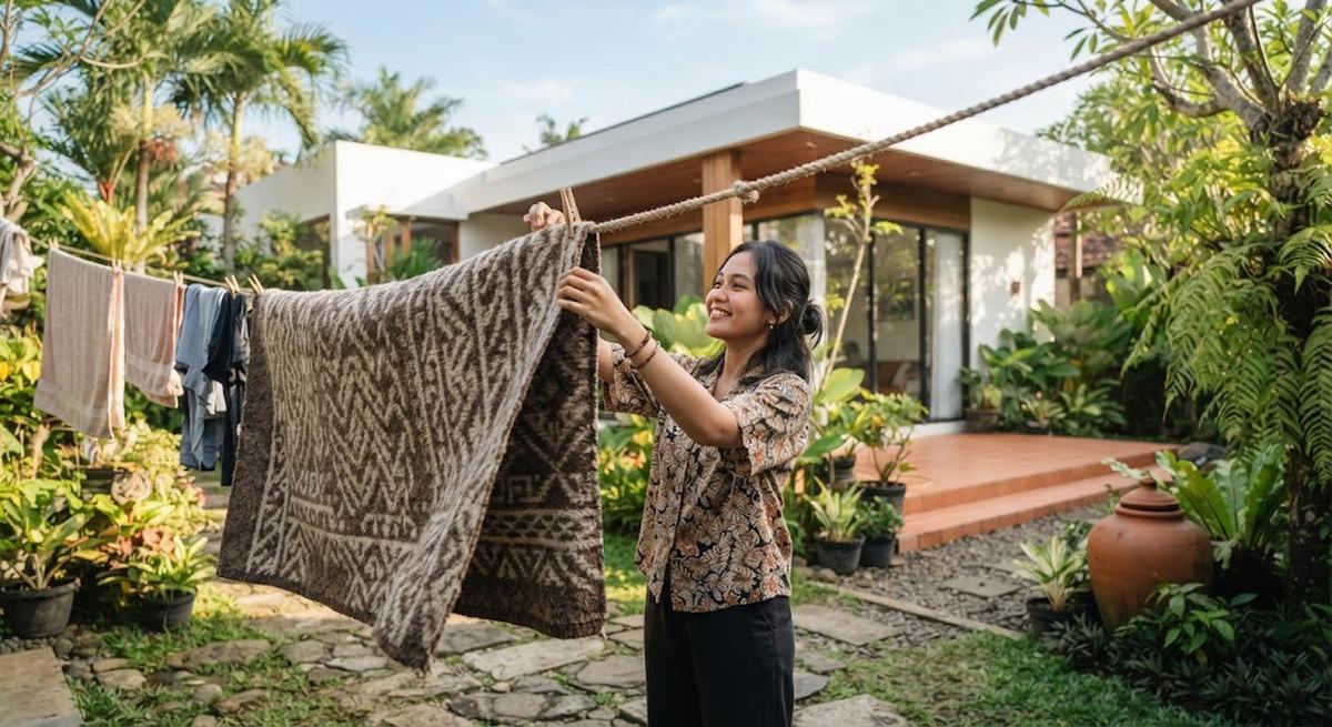 Cara Mencuci Selimut Tebal di Musim Hujan