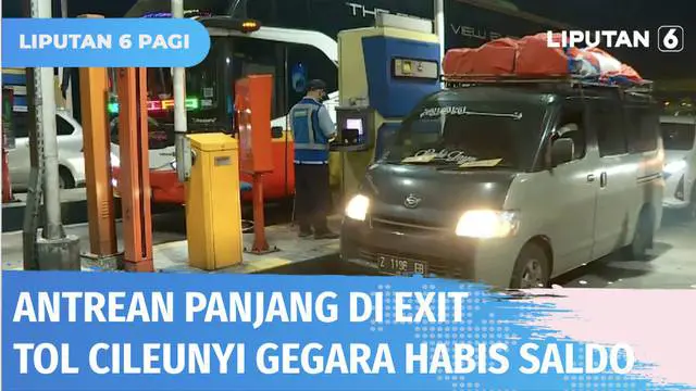 VIDEO: Live Report: Antrean Kendaraan Mulai Terjadi di Exit Tol Cileunyi