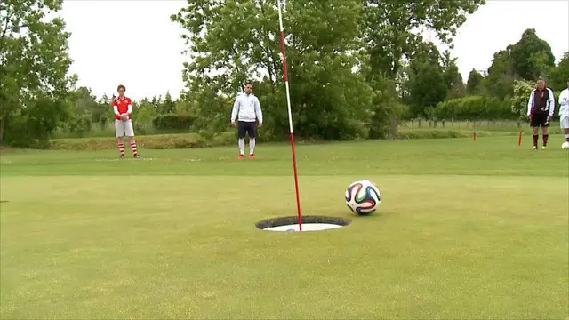 Footgolf merupakan olahraga yang menggabungkan Golf dan Sepakbola. Peraturan bermainnya sama seperti Golf, bedanya bola tidak dipukul dengan stik tapi ditendang dengan kaki.