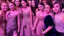 Jessica Mila kenakan cocktail dress berwarna hitam silver dari Hian Tjen di momen after party [@nataliahasibuan]