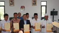 KPU Jawa Barat Larang Pasangan Calon Pilkada 2018 Kampanyekan Capres (Liputan6.com/Huyogo Simbolon)