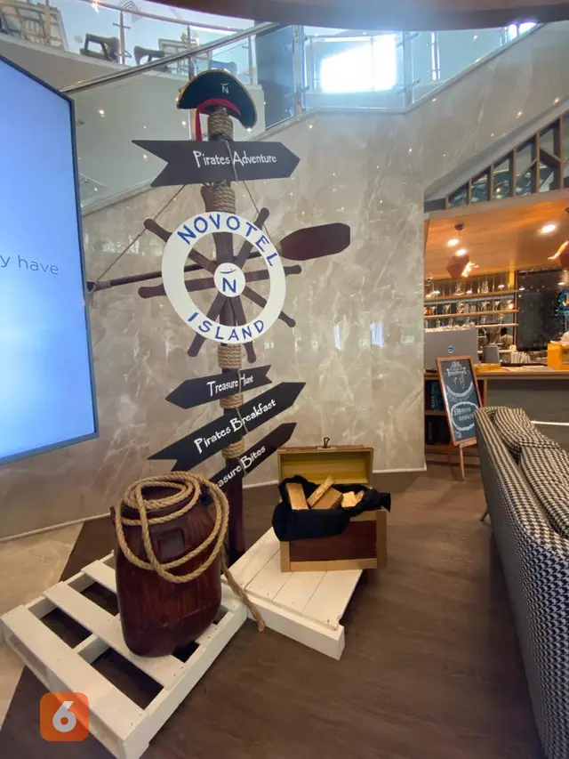 Novotel dan Mothercare berkolaborasi menghadirkan pengalaman "Little Pirates' Adventure" saat staycation di hotel. (Liputan6.com/Putu Elmira)