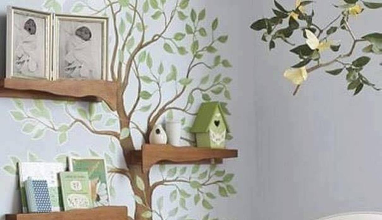  Inspirasi  Wallpaper  Dinding Nuansa Pohon Sederhana  Tapi 