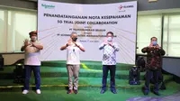 Telkomsel menerapkan pemanfaatan jaringan 5G untuk mendukung pabrik pintar Schneider Electric di Batam. (Foto: Telkomsel).