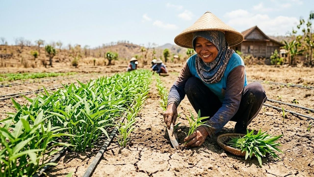 Tanaman Kangkung Darat (AI Generated)