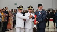 Bupati dan Wakil Bupati Pasaman, Sumatera Barat periode 2025-2030 Welly Suhery dan Parulian resmi dilantik. (Liputan6.com/ ist)