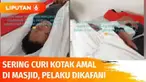 Geram dengan berulangnya kasus pencurian kotak amal, pengurus masjid memakaikan kain kafan kepada pemuda yang tertangkap tengah melancarkan aksi tersebut. Hal ini guna memberikan efek jera kepada pelaku.