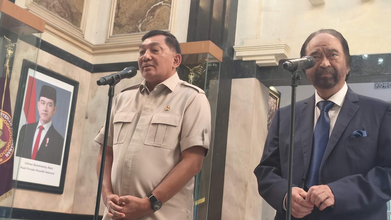 Menhan dan Surya Paloh Diskusi Tertutup dari Hati ke Hati: ini Adalah Vitamin yang Kita Jadikan Satu