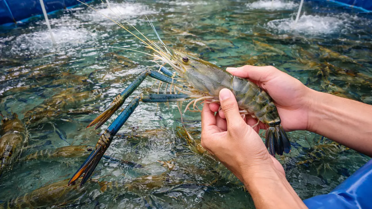 Budidaya Udang Galah di Kolam Terpal