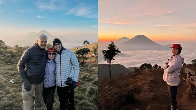 Gaya calon ibu negara Siti Atiqoh yang kasual saat berkegiatan outdoor