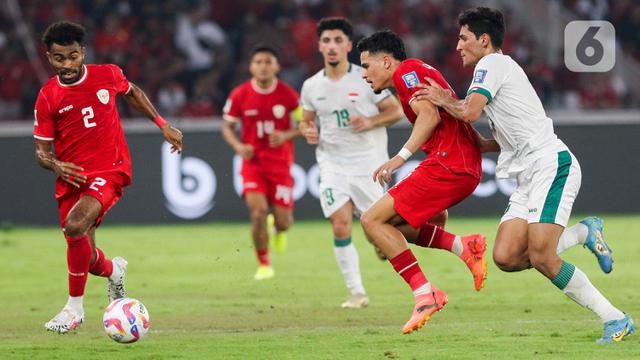 Timnas Indonesia Tumbang 0-2 dari Irak