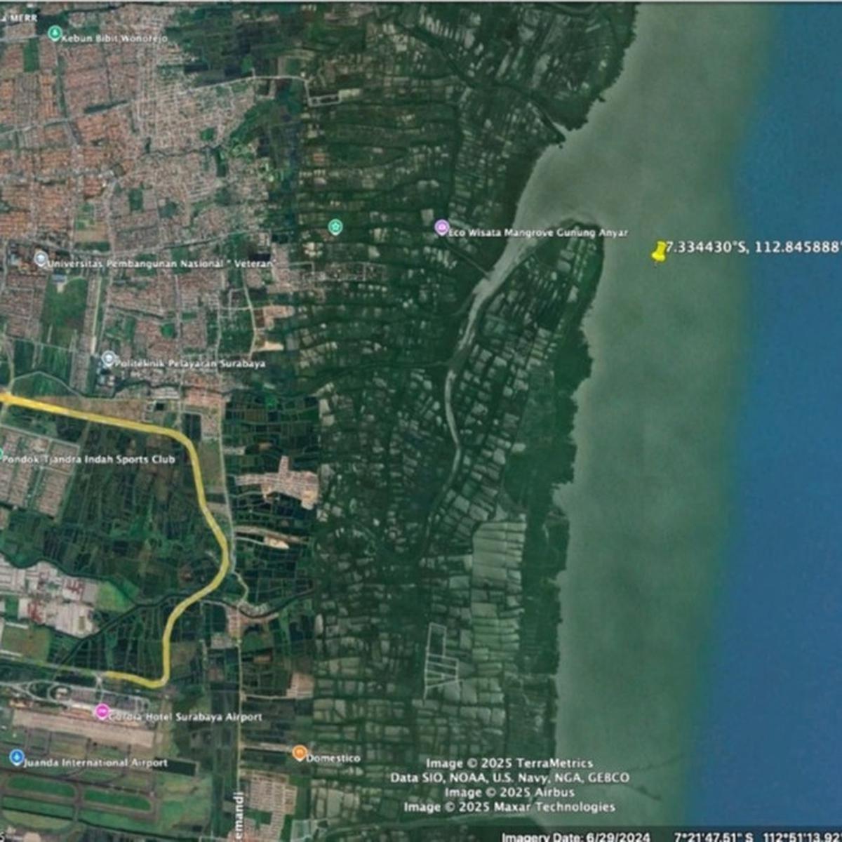 656 Hektare Laut Timur Surabaya Miliki HGB