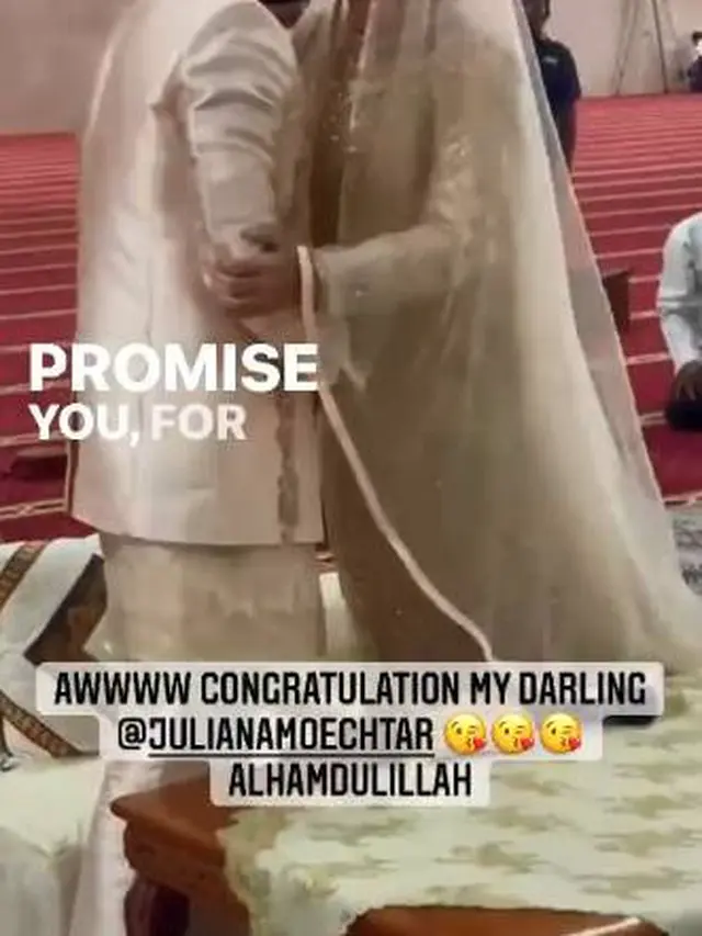 Lepas Status Janda, Ini 6 Momen Akad Nikah Juliana Moechtar dengan Perwira TNI