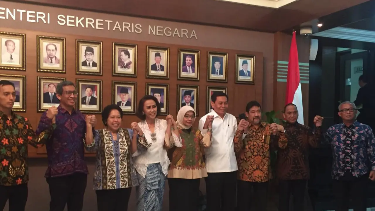 Pansel Calon Pimpinan KPK di Kantor Kementerian Sekretariat Negara Jakarta, Senin (20/5/2019).