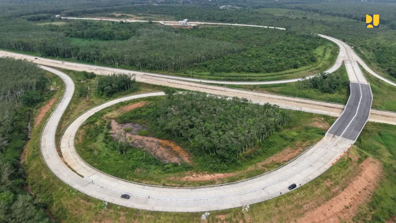 Perkembangan pembangunan Jalan Tol Kayuagung–Palembang–Betung. (Dok Kementerian PU)