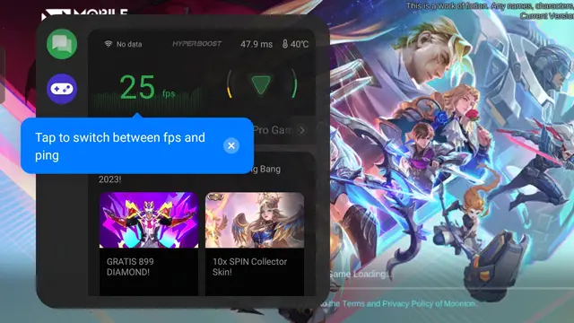 Loading Screen Mobile Legend pada HP Oppo A58