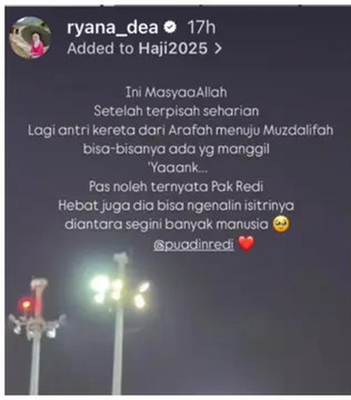 Ryana Dea dan Suami Sempat Terpisah Saat Puncak Haji