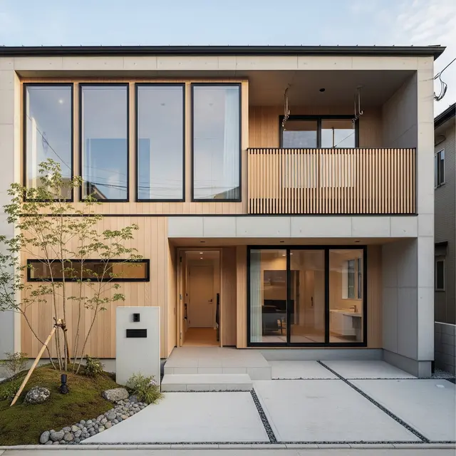 Desain Gambar Rumah Minimalis 2 Lantai (Gemini AI)