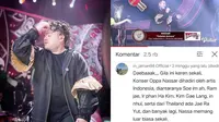 Komentar kocak warganet di video 'Oppa Nassar Kiyowo'. (Instagram/@kingnassar88/YouTube/Indosiar)