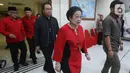Megawati datang didampingi putranya yang juga Ketua DPP PDIP M Prananda Prabowo. (merdeka.com/Arie Basuki)