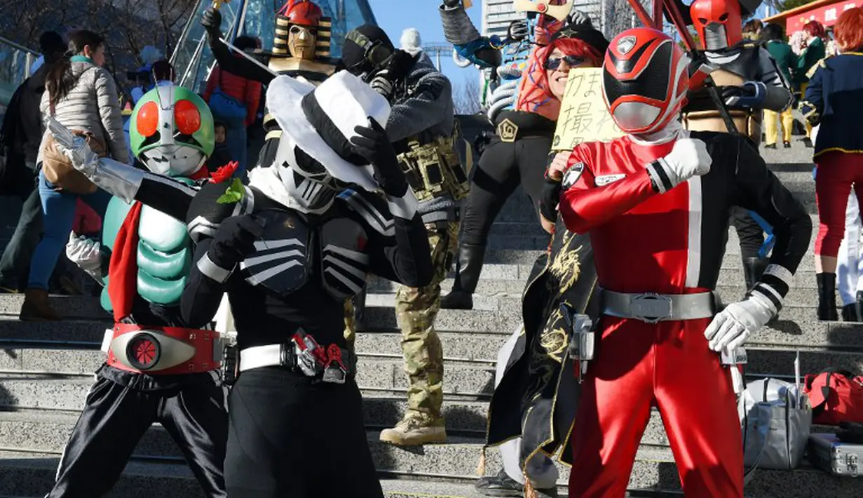 Suasana kemeriahan Cosplay Festa TDC (Tokyo Dome City) di Tokyo pada tanggal 10 Januari 2015. (AFP Photo/Toshifumi Kitamura)