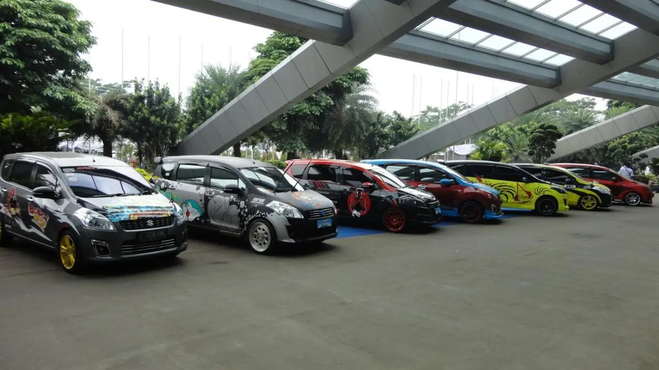 Suzuki Ertiga Bercorak Tokoh Kartun Narsis Bareng di Sentul