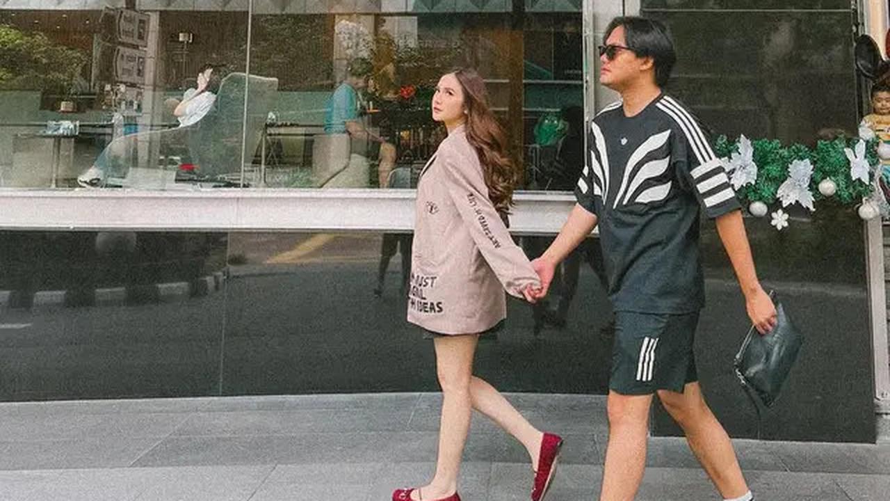 6 Potret Mahalini di Singapura Sebelum Umumkan Hamil, Baby Bump Ditutupi Rapat