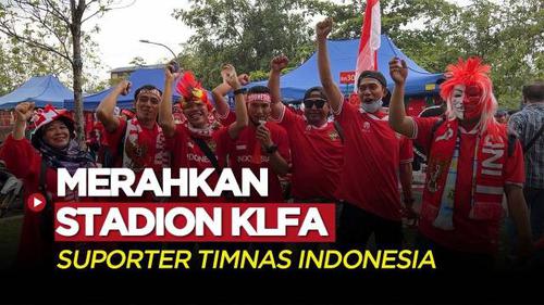 VIDEO: Suporter Timnas Indonesia Ramaikan Stadion KLFA Jelang Matchday Kedua Piala AFF 2022
