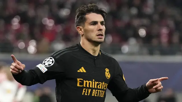 Foto: Brahim Diaz Jadi Pahlawan Kemenangan Real Madrid di Liga Champions Lewat Aksi Individunya yang Memukau