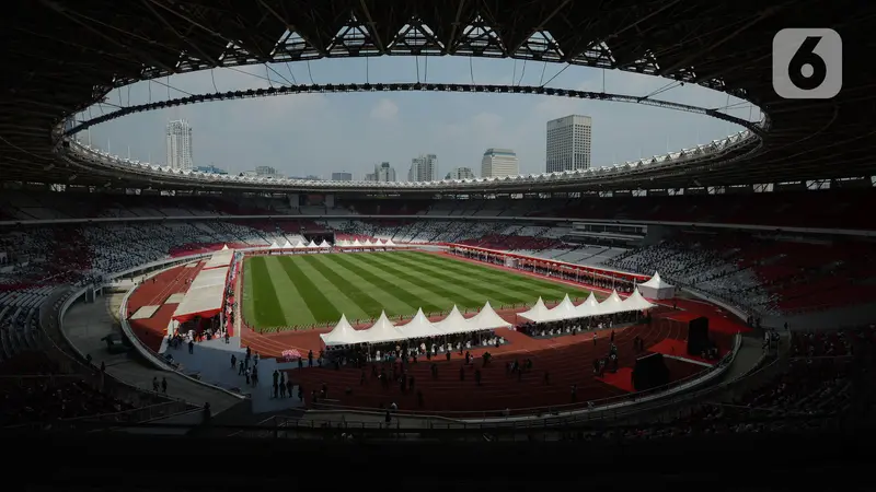 Suasana Stadion Utama Gelora Bung Karno (GBK)