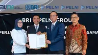 Penandatanganan perjanjian kerja sama antara BRI dan PELNI di BRILian Centre Jakarta pada Senin (19/05). (Foto: Istimewa)