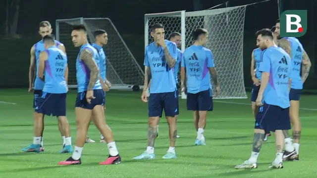 Latihan Timnas Argetina
