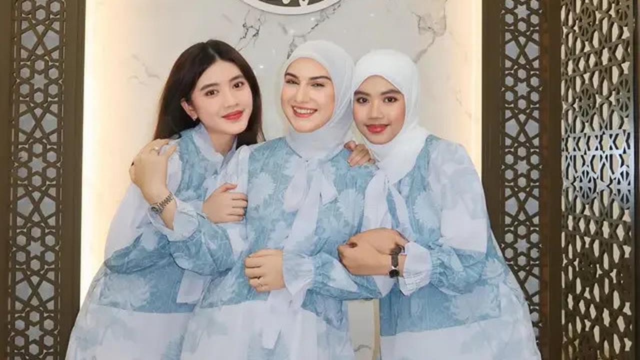 5 Gaya Pemotretan Irish Bella dengan Dua Anak Sambung, Terbaru dengan Dress Putih Mewah