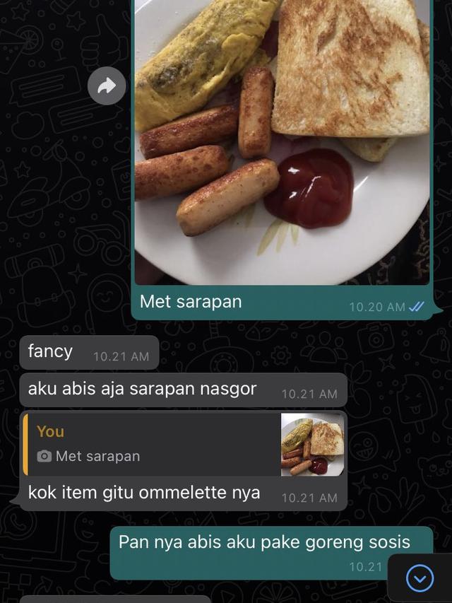 6 Potret Chat Reaksi Pacar saat Pamer Masakan Ini Responnya Bikin Gemas