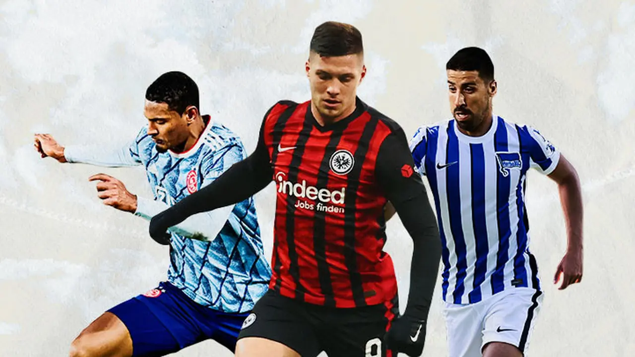 Ilustrasi - Sebastien Haller, Luka Jovic, Sami Khedira