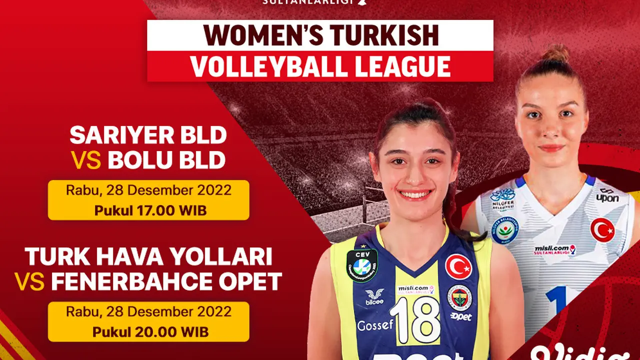 Jadwal dan Link Streaming Liga Voli Turki 2022/2023 Week 9 di Vidio, 28 Desember 2022