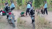 Viral Tiga ABG Baku Hantam Gara-gara Rebutan Cowok