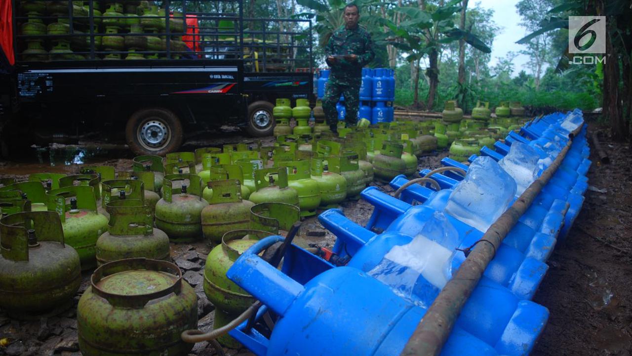 TNI Ikut Gerebek Pengoplosan Gas di Rumpin Bogor