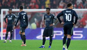 Skuad Jose Mourinho mengalahkan Real Madrid dengan skor meyakinkan 4-2. (AFP/FILIPE AMORIM)