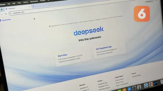 AS Blokir AI China DeepSeek dari Sistem Pemerintah