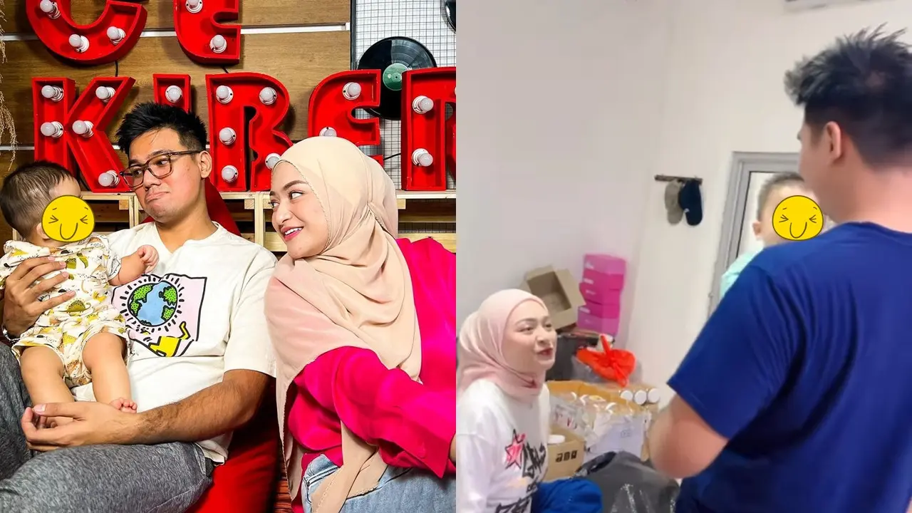 Frans Faisal dan Nathalie Holscher Momong Adzam