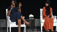 Michelle Obama ingatkan anak-anak perempuan agar jangan mau kalah mendapatkan pendidikan dibandingkan anak laki-laki. (Foto: NBC News)