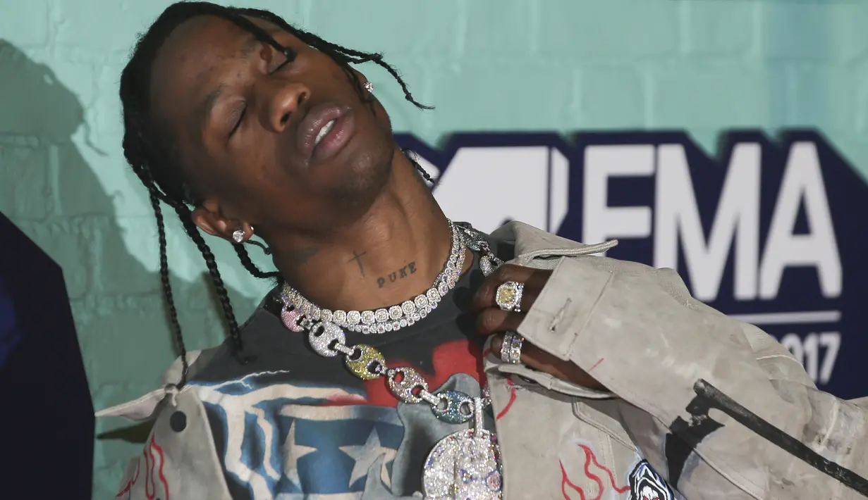 Travis bahkan menganggap Nicki seperti memberikannya promosi gratis setiap kali bicara tentang dirinya. (DANIEL LEAL-OLIVAS  AFP)