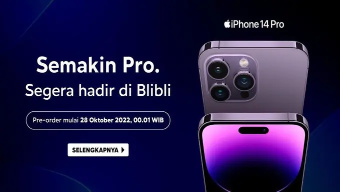 Sudah Amankan Pre Order iPhone 14 di Genggaman? Nantikan Kejutan Spesial Lainnya di Blibli Midnight Lounge!