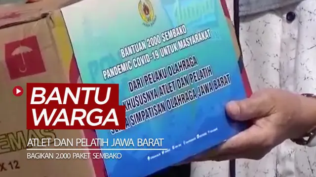 Berita video atlet dan pelatih Jawa Barat membagikan 2.000 paket sembako untuk membantu meringankan beban warga saat pandemi COVID-19.