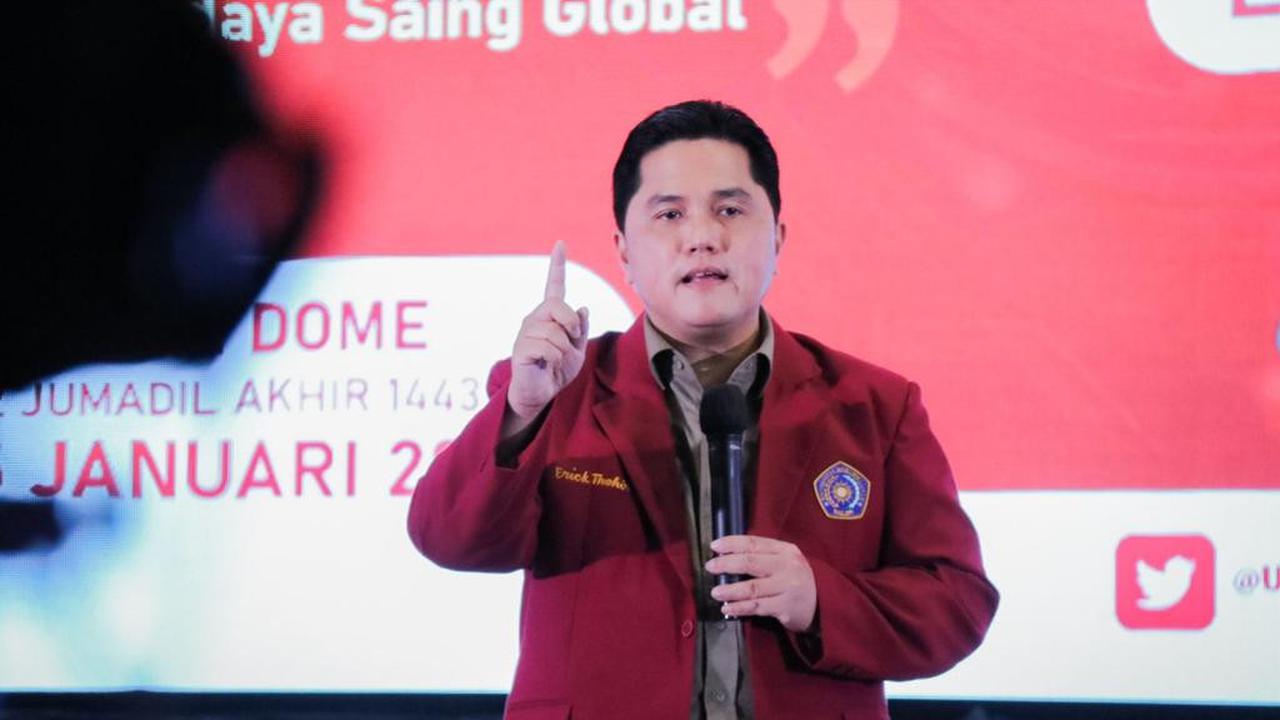 Menteri BUMN Erick Thohir memberikan fasilitas infrastruktur untuk mendorong anak-anak muda kreator start up membuat gim lokal.