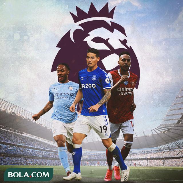 Premier League - Raheem Sterling, James Rodriquez, Pierre-Emerick Aubameyang