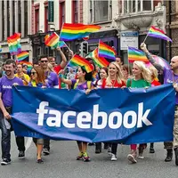 Publik figur ini menunjukkan dukungan mereka pada LGBT dengan warna pelangi pada foto di Facebook mereka | via: wikimedia.org